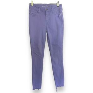 Old Navy Womens Jeans Sz 2 Periwinkle Lilac Rockstar Pants Light Purple Mid Rise